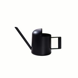 Cans Stainless Steel Watering Can Metal Long Mouth Black Mini Children's Watering Kettle Watering Can Gardening Watering Can 300ML