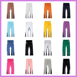Дизайнерские джинсы Мужские настоящие брюки Галереи Спортивные штаны Отдел в крапинку Женские пары Свободные универсальные женские брюки 11