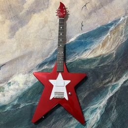 Daisy model Star shape Electric Guitar Metallic red solid Rosewood Fingerboard