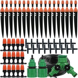 Kits KESLA 10M25M Automatic Micro Drip Irrigation System Garden Sprayer Watering Kit & Adjustable Dripper Misting Atomizing Nozzle