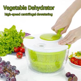 Tools Automatic Drying Vegetable Dehydrator Salad Fruit Draining Basket Strainer Basket Home Kitchen Tools 5L Large Capacity