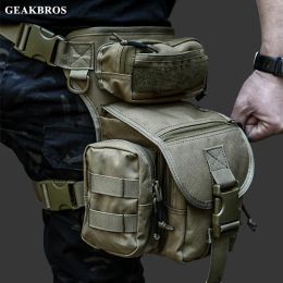Bags Tactical Waist Bag Military Drop Leg Bag Thigh Outdoor Camping Hunting Hiking Motorcycle Riding Fishing Backpack Waist Pack