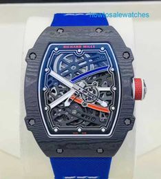 Automatic Watch RM Watch Brand Watch Rm67-02 French Ntpt Carbon Fibre Limited Edition Leisure Machinery