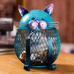 Boxes Cat Piggy Bank Metal Coin Bank Money Box Figurines Coin Box Saving Money Home Decor New Year Christmas Gift For Kids