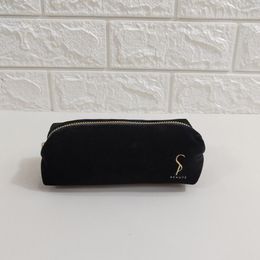 New high-end Lipstick Makeup Bag Cosmetic bursh bags make up bag Exquisite Velvet Cute Zipper Mini Cosmetic Storage Bag
