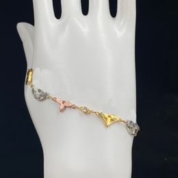 Gold Colour fashion bracelet Designer bracelet jewlery designer for women 4 Leaf grass bracelet gift