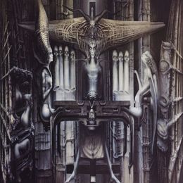 Art Poster Hr Giger Li II Fabric poster 40 x 24 Decor-06203M