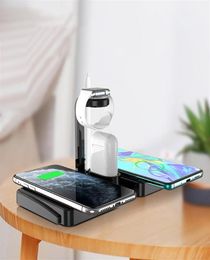 Fast Wireless Charger 4 in 1 Wireless Charging Stand For Mobile Phone Watch Earphone Epacekt251F8534484