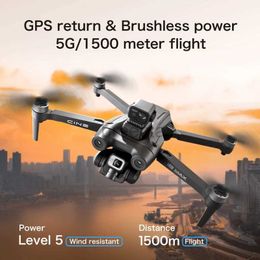 Drones i8 MAX Obstacles GPS Drone 4K HD Camera Gimbal Optical Flow Professional MINI RC Quadcopter 25min Flight 1.5KM ldd240313