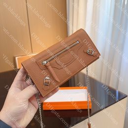 Pure Leather Wallet Designer Women Wallet Classic Solid Color Folding Card Holder High Quality Ladies Coin Purse With Box 2 Sizes