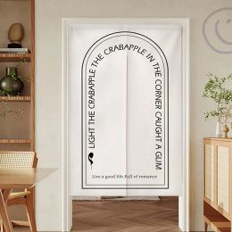 Curtains Nordic Style Door Curtain Doorway Partition Noren Kitchen Entrance Hanging Curtain for Bedroom Living Room Halfcurtain Cortinas