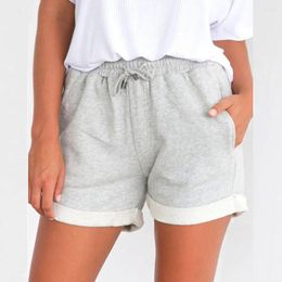 Women's Shorts Women Drawstring Casual Pockets Mini Short Pants Mujer Spring Summer Beach Girl High Waist Loose Comfy Cortos