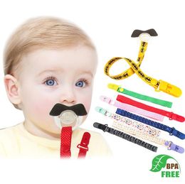 Baby Pacifier Clips Chain Comfortable Material Cute Dummy Clip Holder Nipples Children Cartoon Pacifier Clip Soother Holder