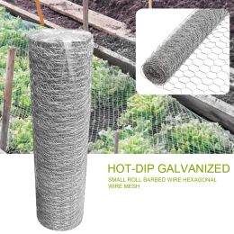 Netting 0.35x4m Chicken Wire Galvanized Netting DIY Craft Hexagonal For Garden Durable Easy Use Practical Multipurpose Lightweight Mesh