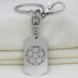 Keychains Arrival Stainless Steel Keyring Personality Football Keychain Christmas Gift For Friend Dropship Accepted YP6732