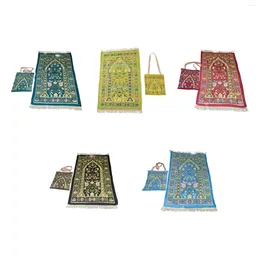 Carpets Praying Mat With Carrying Bag Rectangle Floor Carpet For Travel Bar Wedding