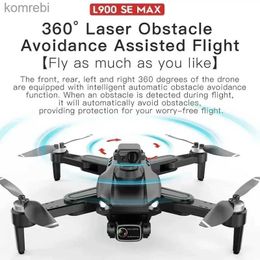 Drones 4K Professional Brushless Motor RC Quadcopter Mini Dron 5G Wifi FPV Camera 360 Obstacle Avoidance L900 Pro SE MAX GPS Drone 24313