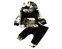 Mikrdoo Autumn Winter Style Infant Clothes Kids Baby Boy Clothing Sets Camouflage Camo Hoodie Tops Long Pants 2Pcs Outfits Cotton 7034931