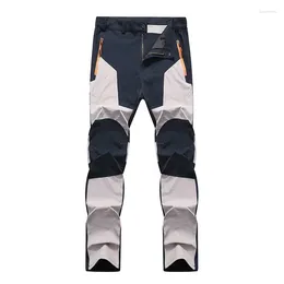 Men's Pants Patchwork Hiking Sports Waterproof Trousers Summer Windproof Climbing Wear-resistant Breathable