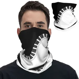 Scarves Decorative Music Piano Keyboard Bandana Neck Cover Printed Balaclavas Face Scarf Multi-use Headband For Men Women Adult