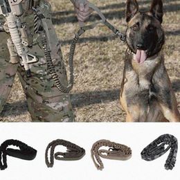 Dog Leash 1000D Nylon Tactical Military Training Elastic Pet Collars Multicolor YL975816 & Leashes3225