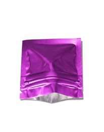 75x63cm Reclosable Purple Colour Zip Lock Tea Bags 200pcslot Aluminium Foil Smell Proof Moistureproof Zipper Package Bag7182205