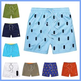 Men's T-shirts Mens Shorts Designer Summer Swim Ralphs War Horse Embroidery Breathable Beach Laurens Short Polo Quick Dry Surf Mesh Fabric Short 101