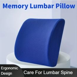 Cushion Memory Foam Lumbar Support Pillow Back Pain Relief Orthopedic Cushion For Office Chair And Car Seat