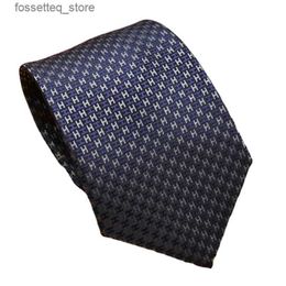 Neck Ties 2024 new H Family % Silk Tie Creative Stripe Gift for Work Wedding 8cm Suit Accessories necktie bowties collared shirt L240313
