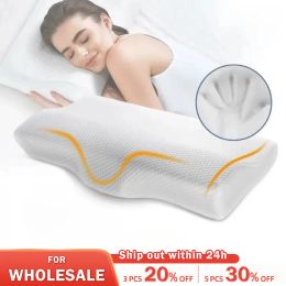 Pillow Memory Foam Bed Orthopedic Pillow Neck Protection Slow Rebound Memory Pillow Butterfly Shaped Health Cervical Neck