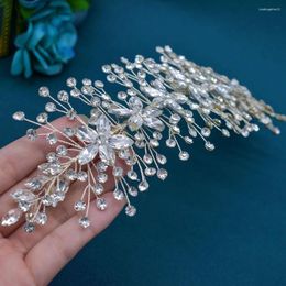 Headpieces DZ004 Silver Wedding Headbands Rhinestone Women Hair Jewellery Bridal Accessories Ornaments Gift