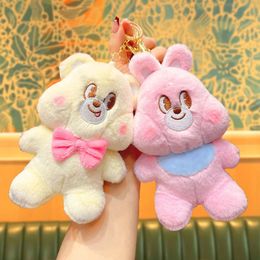 Wholesale Fashion Promotion Custom Plushie Doll Mini Cute Bear Keychain 2024