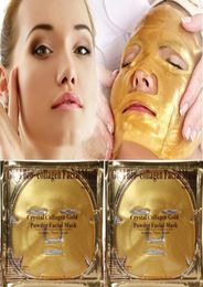 Retail Gold Collagen facial mask Nano Technology Crystal Mask skin care whitening Moisturising collagen face mask wiht English pac5461901