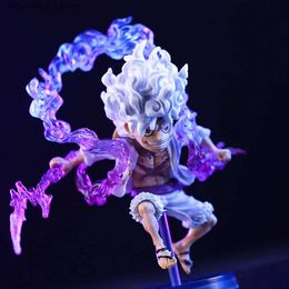 Action Toy Figures One piece monkey D. character GK sun god Nika Gear 5 action character PVC series childrens toys Q240313