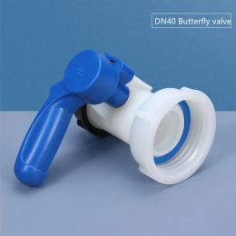 Connectors DN40 Butterfly Valve of IBC Container 1000L Tote Tank Valve Drain Adapter Ball Valve Butterfly Valve Acid Alkali Resistant Valve