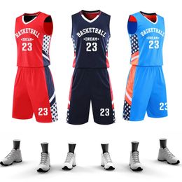 Basketball Jersey Custom Men Uniform Sets Professional Throwback Clothes Breathable Shirts R1221 240306