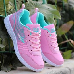 Walking Shoes Casual Shoes Leisure and Comfortable Women's Shoes Korean Edition Running Mesh Spring summer Student Breathable Sports