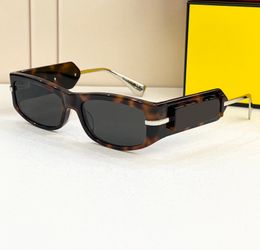 Luxury Chunky Sunglasses Havana Dark Gray Lenses Men Women Summer Sunnies Sonnenbrille Fashion Shades UV400 Eyewear Unisex