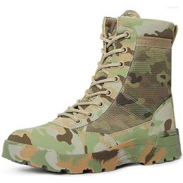 Fitness Shoes Camouflage Men Women Zipper Tactical Army Dessert Boot Military Desert Ankle Work Platform Hiking Trekking Sneakers