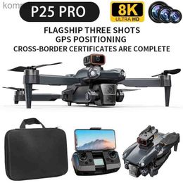 Drones P25 Pro Professional Drone 20km 4k Camera Drone 8k GPS Aerial Photography Obstacle Avoidance Aircraft Mini Drone 2024 Quadcopter 24313