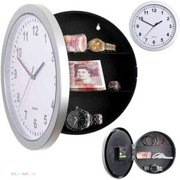 Creative Hidden Secret Storage Wall Clock Home Decroation Office Security Safe Money Stash Jewellery Stuff Container Clock256p