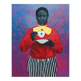 Amy Sherald Grand Dame Queenie Painting Poster Print Home Decor Framed Or Unframed Popaper Material290C