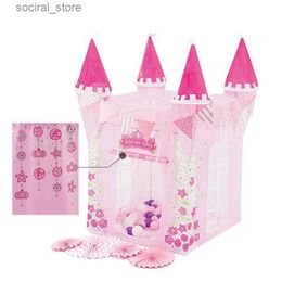 Toy Tents New Child Toys Tents Princess Castle Play Tent Girl Princess Play House Indoor Outdoor Kids Housees Play Ball Pit Pool Playhouse L240313