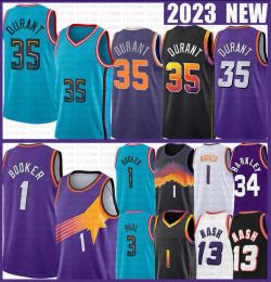 Custom Men Women Youth Phoenix''Suns''Kevin Durant Devin Booker Chris Paul Basketball Jerseys Deandre Ayton Steve Nash Charles Barkley 2022 2023 City Blue Shirt Purple