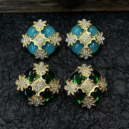 Stud Earrings Vintage French Court Style High-end