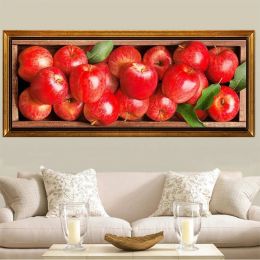 Stitch 5D DIY Diamond Painting Red Apple Full Diamond Embroidery Restaurant Office Home Decor Green Apple Diamond Cross Stitch Kits