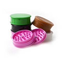 Eco Acrylic Pink Girls 60mm Herbal Biodegradable Tobacco Smoke Cigarette Plastic Hemp Herb Grinder Crusher Shredder2315214