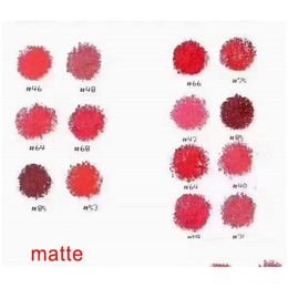 Lipstick Drop Top Quality Brand Satin Matte Made In Italy 3.5G Rouge A Levres Mat 14 Colour With Handbag Delivery Health Beauty Makeup Otbiq
