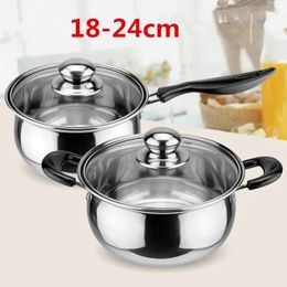 Stainless Steel pot Double Bottom Soup Pot Nonmagnetic Cooking Multi purpose Cookware Non stick Pan induction cooker used 240308