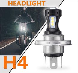 H4 Motorcycle 3030 Lighting LED HiLo Beam Headlight Head Light Lamp Bulb 6500K 1224v Motorbike Electric Cars Headlamp 800LM3957537